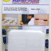 HS1840WH 40PK.1/8" WHITE HANDI-
SHIM PLASTIC