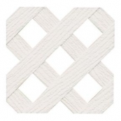 4'X8' WHT POLY DIAGONAL PRIVACY
(1-1/16" PRIVACY OPENING)