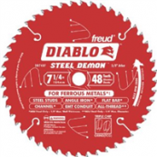 CIRC SAW BLD 7-1/4 X 48T FERROUS
METAL - STEEL DEMON D0748CFX