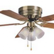 HUGGER CEIL FAN 3LT AB 52IN