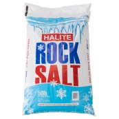 HALITE ROCK SALT / 50#.49 BAGS
PER SKID. NON-RETURNALE. ALL
SALES FINAL. (LIMIT 3 BAGS)