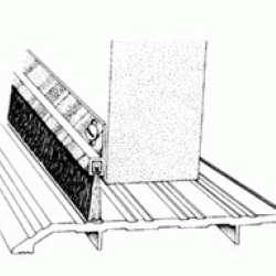 BS-100 3FT BRUSH DOOR SWEEP PLN
NOT STOCKED IN SPRINGFIELD OR
BALTIMORE