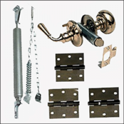 DELUXE BRASS SCREEN DOOR HDWE
KIT
FOR SCREEN/COMBO DOOR
