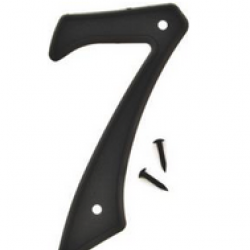 4IN BLK PLASTIC #7