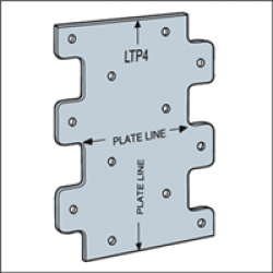 LTP4Z FLAT ANGLE 3INX4-1/4
(CASE/200)