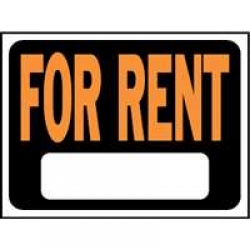 9X12 PLASTIC SIGN FOR RENT